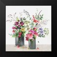 thumbnail image 2 of Jensen, Asia 12x12 Black Modern Framed Museum Art Print Titled - Glass Florals, 2 of 5