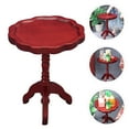 thumbnail image 2 of MasteelfCA 1pc Mini Coffee Table Mini Table Model Mini Wooden Table Mini Wooden Furniture, 2 of 8