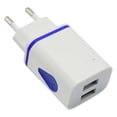 thumbnail image 1 of Dual Port Usb Charger,Wall Power Adapter,Portable Charging Plug,Lightweight Double Port Cube Usb Wall Charger Universal Portable Power Adapter Compatible With Most Smartphones Tablets,EU-Blue, 1 of 8