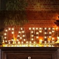thumbnail image 2 of Letras iluminadas YZhouD, letras LED negras del alfabeto, luces nocturnas para el hogar, bar, festival, fiesta de cumpleaños, boda, decoración -S, 2 of 6