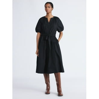 Free Assembly Floral Tie Shoulder Midi Slip Dress - Walmart.com