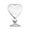 B, variant on Heart Shaped Cocktail Glass 310ML Love Heart Wine Glass Transparent Champagne Glasses Goblet Margarita Drinking Glasses Crystal Juice Glass for Celebration Wedding Dinner Birthday Party