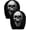 C, variant on Ghost Face Headrest Covers, Scary Headrest Covers For Cars Stretchy 2/4Pack - Universal Fit & Spooky Decor for Halloween Parties & Daily Commute