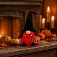 thumbnail image 2 of Vampire Faceless Gnome Halloween Decorations Soft Plush Tabletop Figurine with Pumpkin Cutout for Tiered Tray Mantel Indoor Halloween Party Gothic Home Decor, 2 of 7
