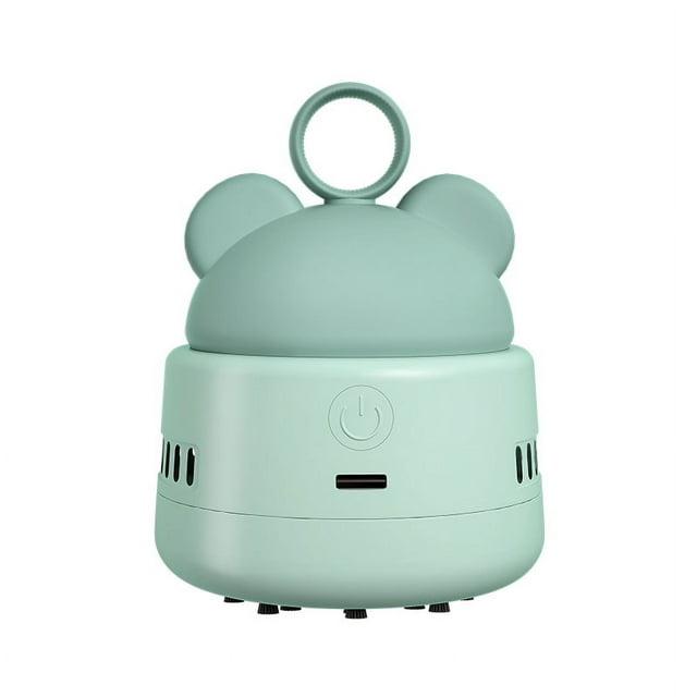 Mini Desktop Vacuum Cleaner Cute Cordless Table Dust Sweeper Cartoon Vacuum USB Rechargeable Battery Operated for Cleaning Dust Crumbs Hairs Scraps for Keyboard Home Office School Car Kids Gifts