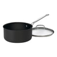 thumbnail image 1 of Cuisinart Chef's Classic Nonstick Hard-Anodized 3-Quart Saucepan with Lid,Black, 1 of 2