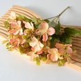 thumbnail image 1 of Xiao Hua 3 piezas de flores artificiales de tacto real para decoración del hogar, oficina, boda, arreglo floral (naranja, 30 cm de largo), 1 of 5