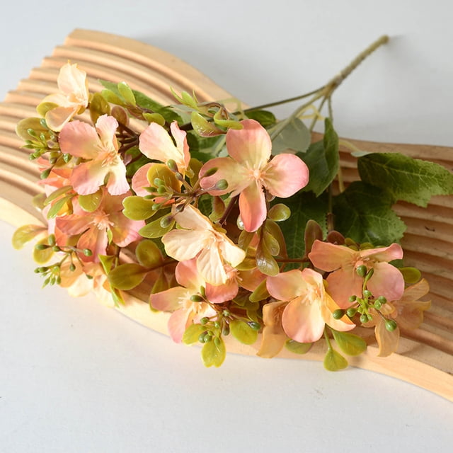 Xiao Hua 3 piezas de flores artificiales de tacto real para decoración del hogar, oficina, boda, arreglo floral (naranja, 30 cm de largo)