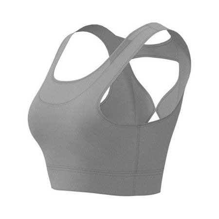 

CAICJ98 Bras for Women High Impact Women Sports Bra Front Closure Double Deck Mesh Running Bra for Plus Size for Plus Size Grey XL
