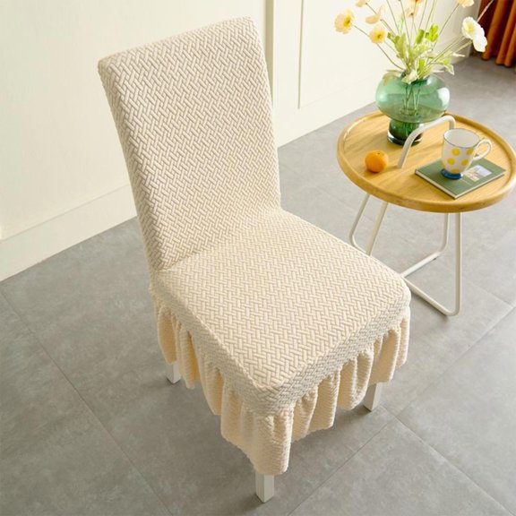 Chair Covers, Stretchable Seat Protectors, Removable Washable Fabric, Easy Installation Secure Fit, for Dining Room Office Restaurant, Homeowners and Hosts