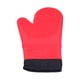 thumbnail image 4 of Manoplas de silicona para horno con guantes para hornear antiescaldaduras con aislamiento térmico de algodón para cocina casera, color rojo, 4 of 10