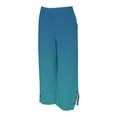 thumbnail image 4 of DPTALR Women's Printed Elastic-Waist Straight-Leg Pants Casual with Pockets,Slim-Fit & Versatile,Blue,Size XL, 4 of 6