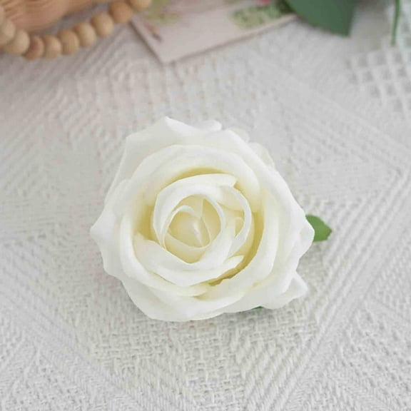 Artificial Yellow Rose Flowers 30PCS Real Touch Foam Roses with Stem Fake Flowers for DIY Table Centerpieces Bouquets Wedding Party Holiday Home Spring Decorations