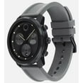 thumbnail image 2 of MOVADO BOLD 3601050 BLACK CHRONOGRAPH DIAL GRAY SILICONE STRAP MENS WATCH, 2 of 4