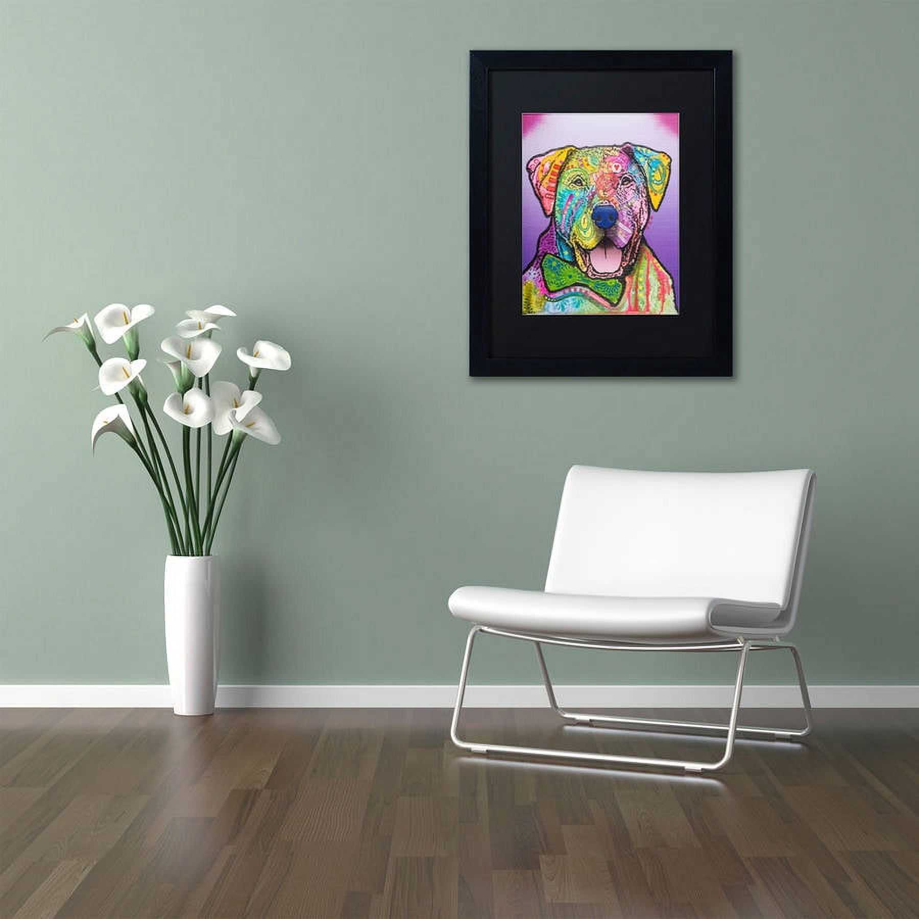 Trademark Fine Art "Charlie Brown Custom-002" Canvas Art by Dean Russo, Black Matte, Black Frame