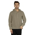 thumbnail image 1 of Inkmeso Solid Henley Hooded Short Kurta For MensLong Sleeve Cotton T-shirt Regular Fit Summer Wear, 1 of 7