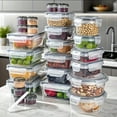 thumbnail image 6 of 48-Piece Food Storage Container Set, Airtight Kitchen Organizers with Easy-Fix Lids, 6 of 18