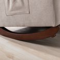 thumbnail image 5 of Wulawindy Baby Room High Back Rocking Chair Nursery Chair , Comfortable Rocker Fabric Padded Seat ,Modern High Back Armchair, 5 of 7