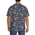 thumbnail image 5 of Xecao offers the Gnome Love USA for Men's Casual Short-sleeved Shirt, a button-up collared shirt with a pocket, perfect for beach vacations and yacht travel in the X-Large size., 5 of 7
