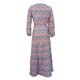 thumbnail image 5 of Txlixc Vestido casual para mujer, cuello en V, manga larga, estampado, dobladillo grande, estilo bohemio, cintura elástica, vestidos Txlixc Moda, 5 of 6