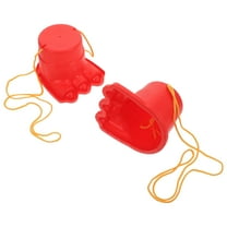 UPOUART 2-Pack Kids Balance Stilts Red Plastic Equilibrium Training Toys for Children Development and Coordination