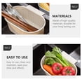 thumbnail image 4 of KAKOWELY Fruit Washing Tool Rectangular Sink Basket Plastic 2Pcs, 4 of 10