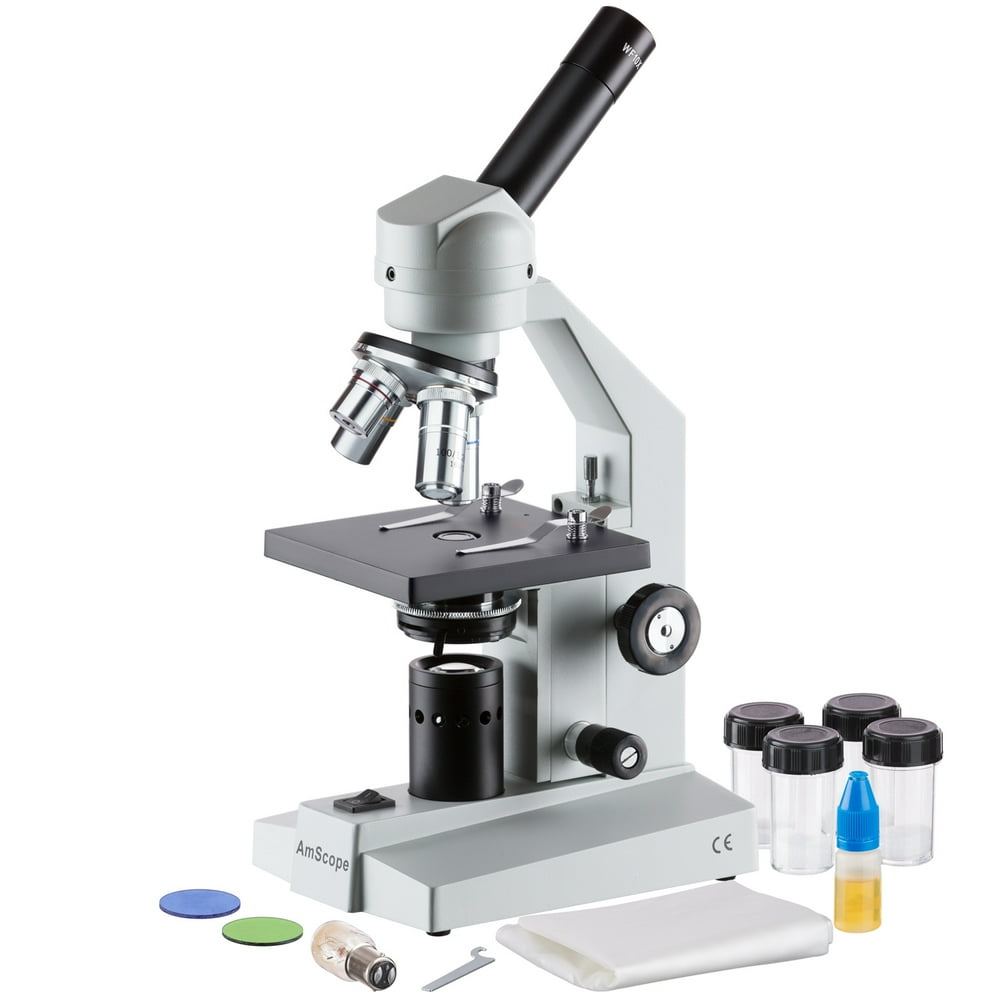 AmScope 40x1000x Advanced Home School Compound Microscope New
