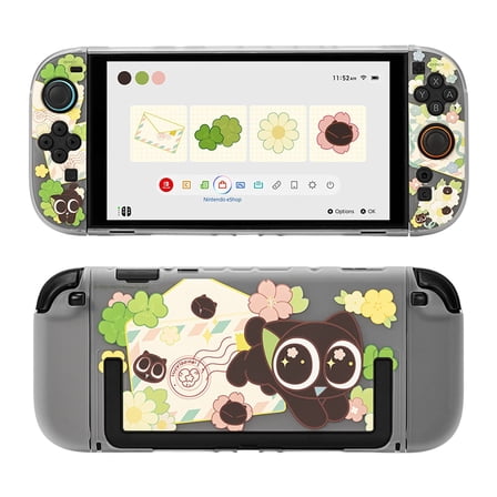 GeekShare Slim Protective Case for Nintendo Switch 2 Console and JoyCon Cover Hard Skin Spring Flowers