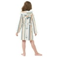 thumbnail image 7 of FORMRS Niños Bathrobe Unisex Hooded Robe Soft Plush Pajamas Sleepwear, Size 4-6T, Nautical Pattern, 7 of 7