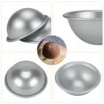 thumbnail image 2 of Molde semicircular de 9cm, molde para pastel de gasa con hemisferio de aluminio, Bikini, pastel, postre, pudín, Mou para hornear, 2 of 8
