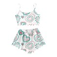 thumbnail image 1 of asddcavvf Ensembles de Pyjama pour Femmes 2 Pcs Débardeur Sans Manches Imprimé Saint-Valentin, 1 of 4