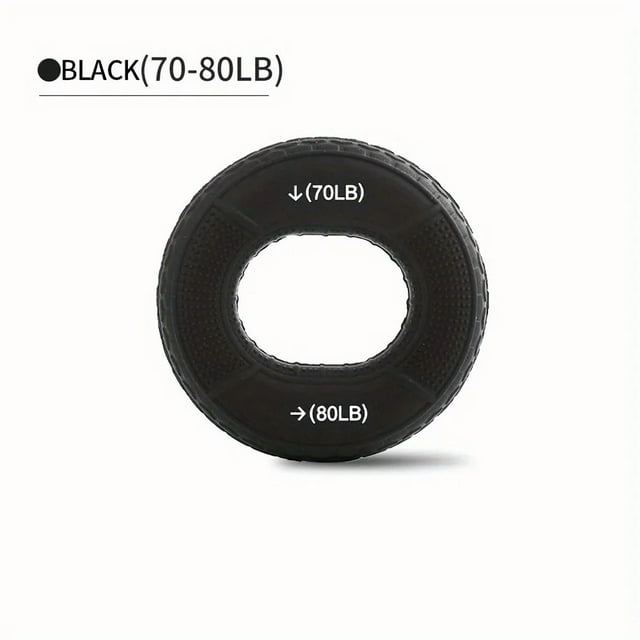20-80LB Adjustable Hand Grip Ring, Forearm Strength and Muscle Power Trainer