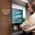 thumbnail image 4 of Tupkee Glass Straw Lid Black Double Wall Glass Tumbler, 14oz & 8oz Hand Blown Glass Travel Mug, 4 of 7