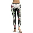 thumbnail image 2 of Blooming Skeleton Leggings Size: S for Women | FIERCEPULSE, 2 of 9