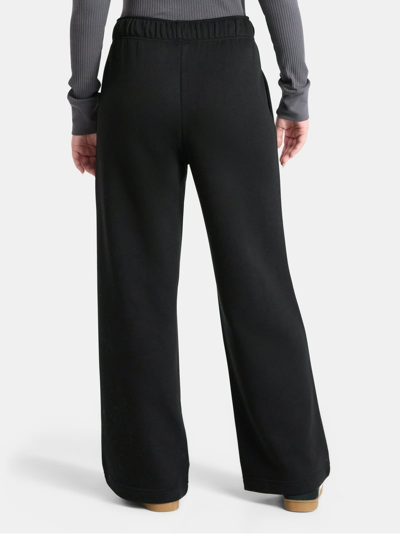No Boundaries Wide-Leg Foldover Fleece Pants, 30'' Inseam