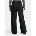 thumbnail image 3 of No Boundaries Soft Fleece Wide Leg Pants, 30” Inseam, 1 or 2-Pack, Women’s XXS-4X, 3 of 5