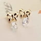 thumbnail image 5 of Guardurnaity 1 Pair Women Ear Stud Alloy Earrings Rhinestone Ear Wedding Studs Decoration Mini Drop Cute Teen Party Ladies Jewelry Type2 NO2, 5 of 6