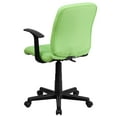 thumbnail image 2 of Mid-Back Green Quilted Vinyl Swivel Task Chair with Arms, 2 of 7