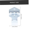 thumbnail image 4 of DEEPCRAFF 2Pcs Plated Silver Tool Storage Hooks Heavy Duty Pegboard Hanger for Home Garage Organization, 4 of 7