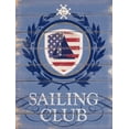 thumbnail image 2 of Appleman, Sam 12x14 White Modern Wood Framed Museum Art Print Titled - American Sailing, 2 of 4