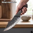 thumbnail image 2 of Cuchillo De Cocina Cuchillo De Sacrificio Cuchillo De Corte De Carne, Diseño Tallado, Con Funda Protectora., 2 of 19