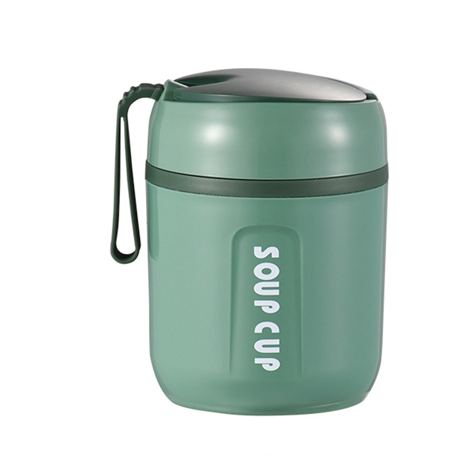 FaLX Thermal Soup Cup Set 1 Set, 480ML, with Folding Spoon, Lanyard