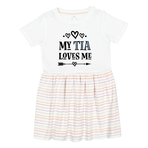 Inktastic My Tia Loves Me Childs Girls Toddler Dress