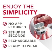 RCA OTC In-Ear Hearing Aids, Beige