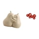 thumbnail image 5 of Sujetalibros de cerámica con forma de pera abrazada, fina artesanía, adorno para estantería, escena de bendición, decoración de primavera para pared o, 5 of 8