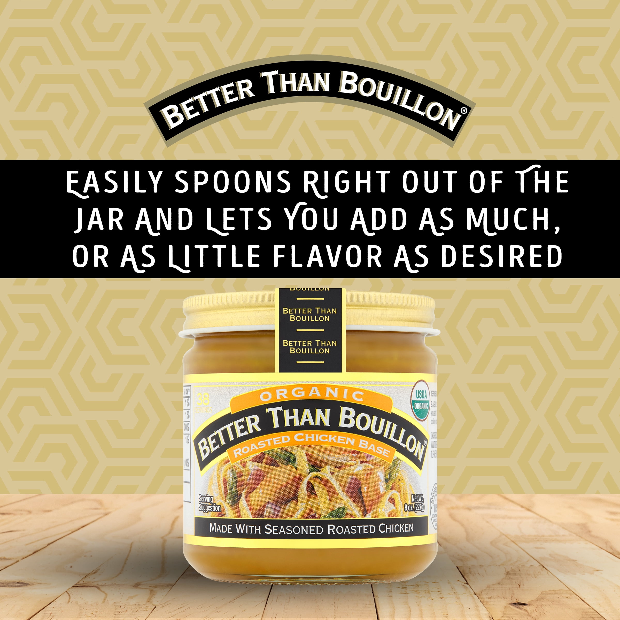 (6 pack) Better Than Bouillon Organic Roasted Chicken Base, Shelf-Stable, 8 oz Jar