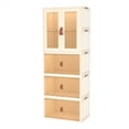 thumbnail image 2 of Garde-robe Simple Pliable, Penderie Portative, Armoire à Vêtements, Chambre, Pouponnière, Armoire, Installation Rapide Sans Outils, Commode, Armoire de Rangement, 2 of 3