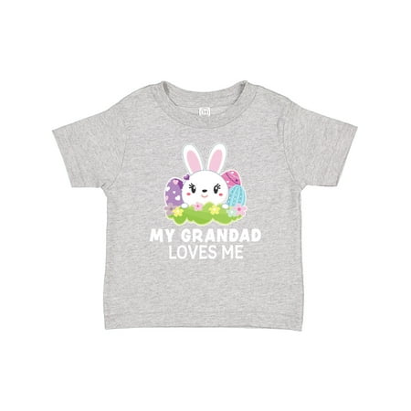 

Inktastic My Grandad Loves Me with Bunny and Easter Eggs Gift Baby Girl T-Shirt