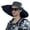 Black, variant on PMVFHDE Summer Hat Solar Fan Breathable Wide Brim Outdoor Sun Shield Cap Lightweight Ventilated Design Bucket Hat