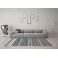 thumbnail image 3 of Ahgly Company Indoor Square Abstract Gray Modern Area Rugs, 5' Square, 3 of 4